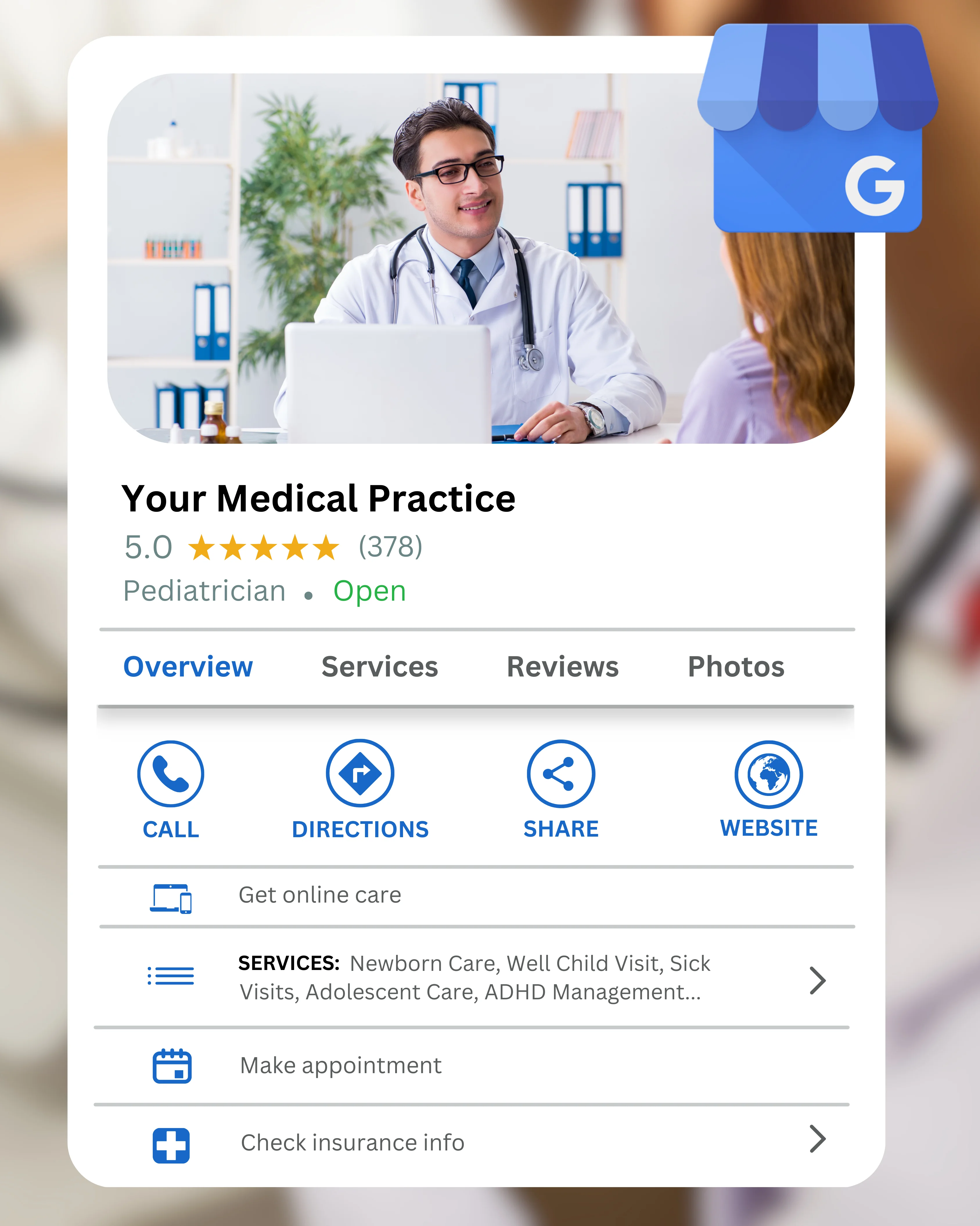 google map hospital rating